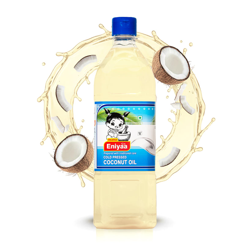1 Litre Cold Pressed Coconut Oil for Cooking, Hair & Massage