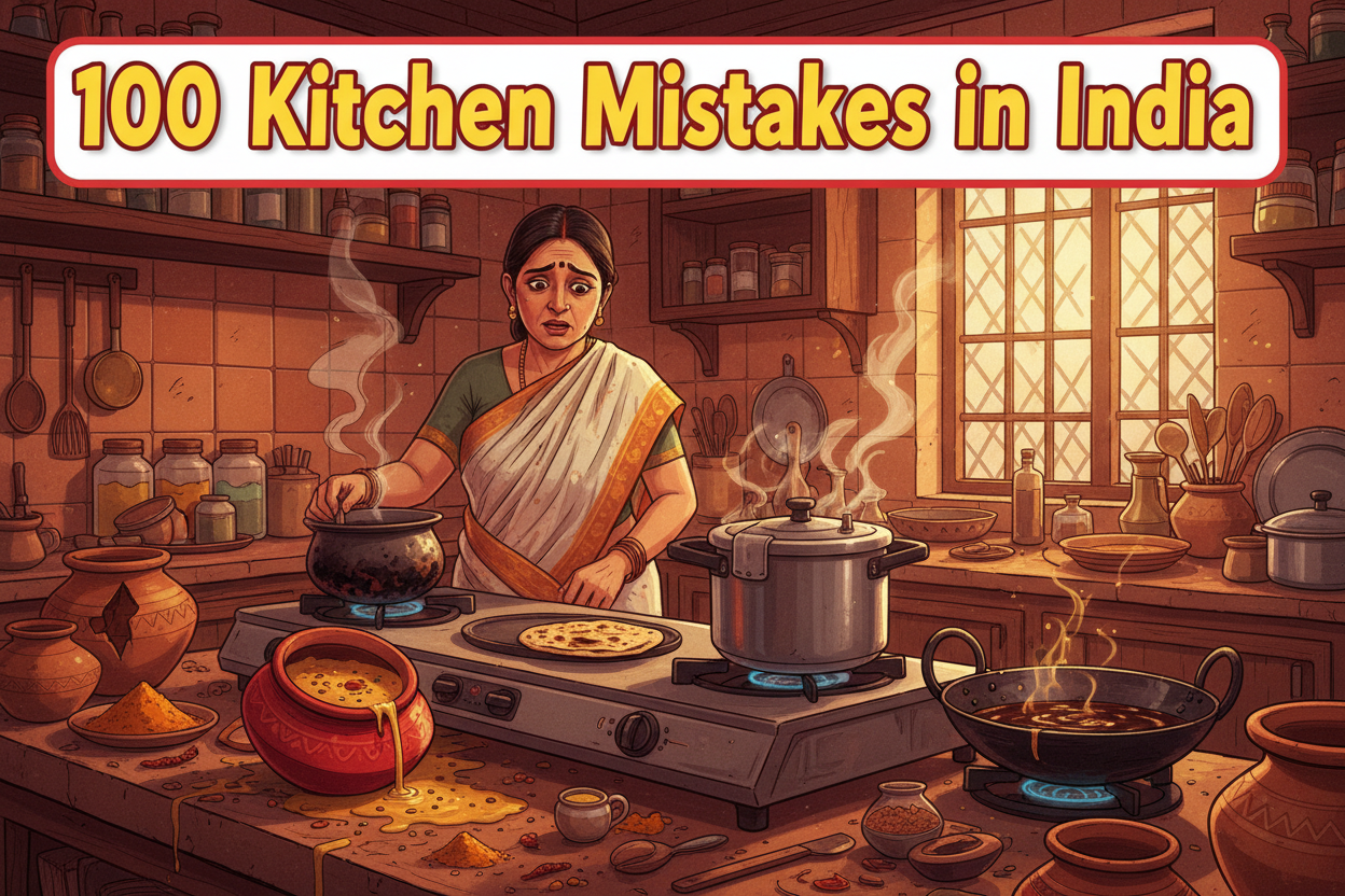 100 Common Kitchen Mistakes Indians Make - How to Avoid Them
