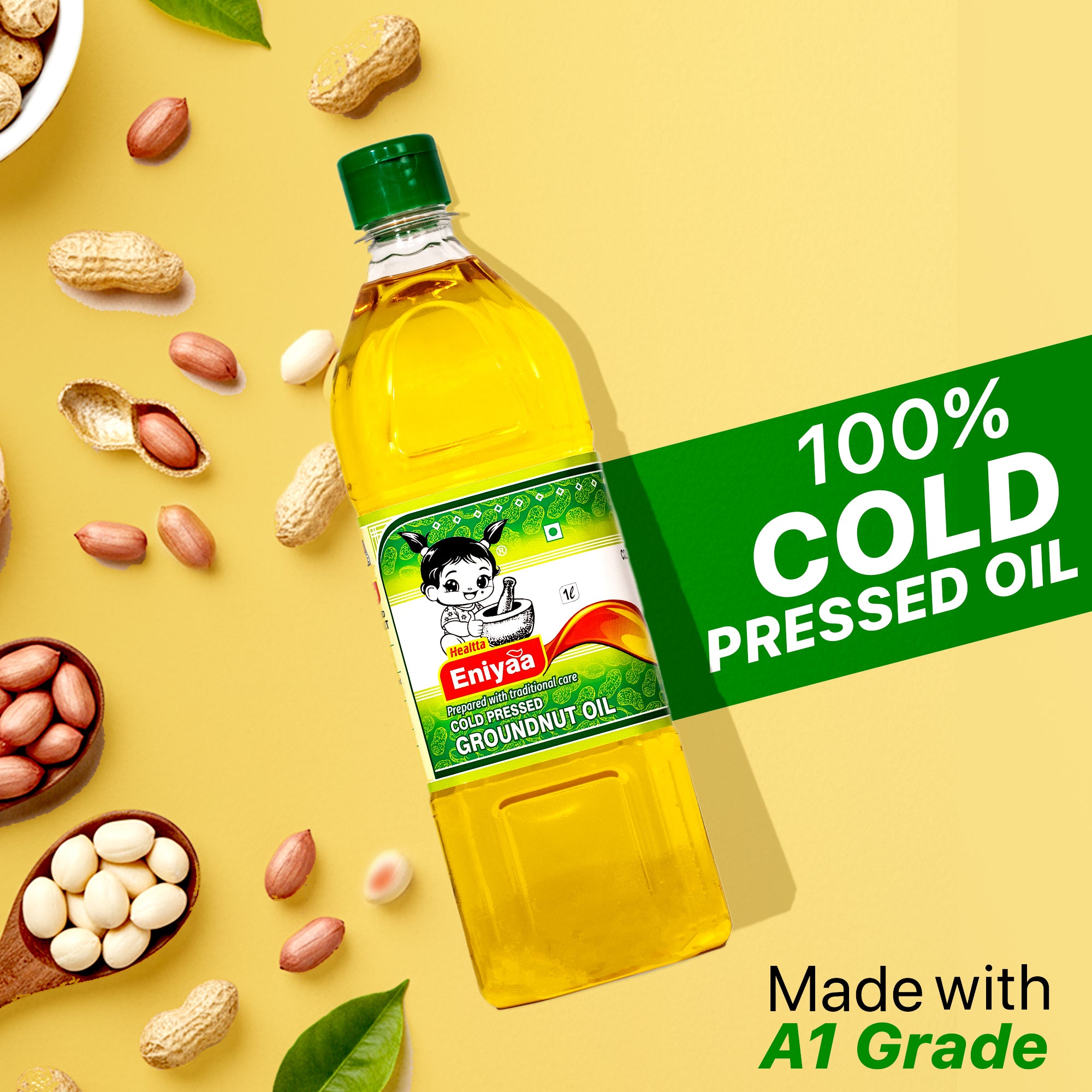 Groundnut Oil 1 Litre | Cold Pressed Method | Daily Cooking