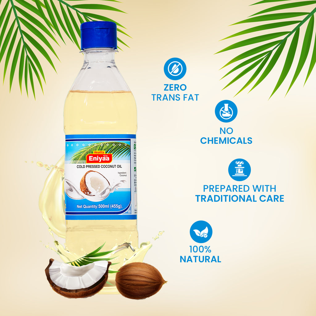 500ml Coconut Oil for Cooking | Skin & Hair