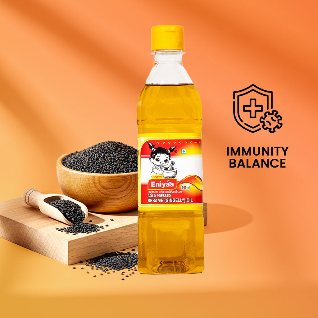 Cold Pressed Sesame Oil 500ml | Edible, Pure & Traditional Chekku Oil