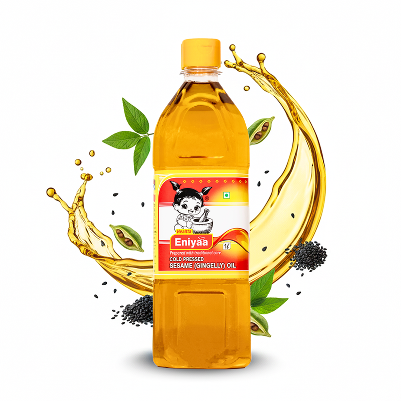 Cold Pressed Sesame Oil 1 Litre | Pure Chekku Gingelly Oil