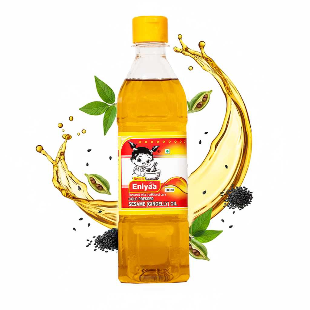 Cold Pressed Sesame Oil 500ml | Edible, Pure & Traditional Chekku Oil