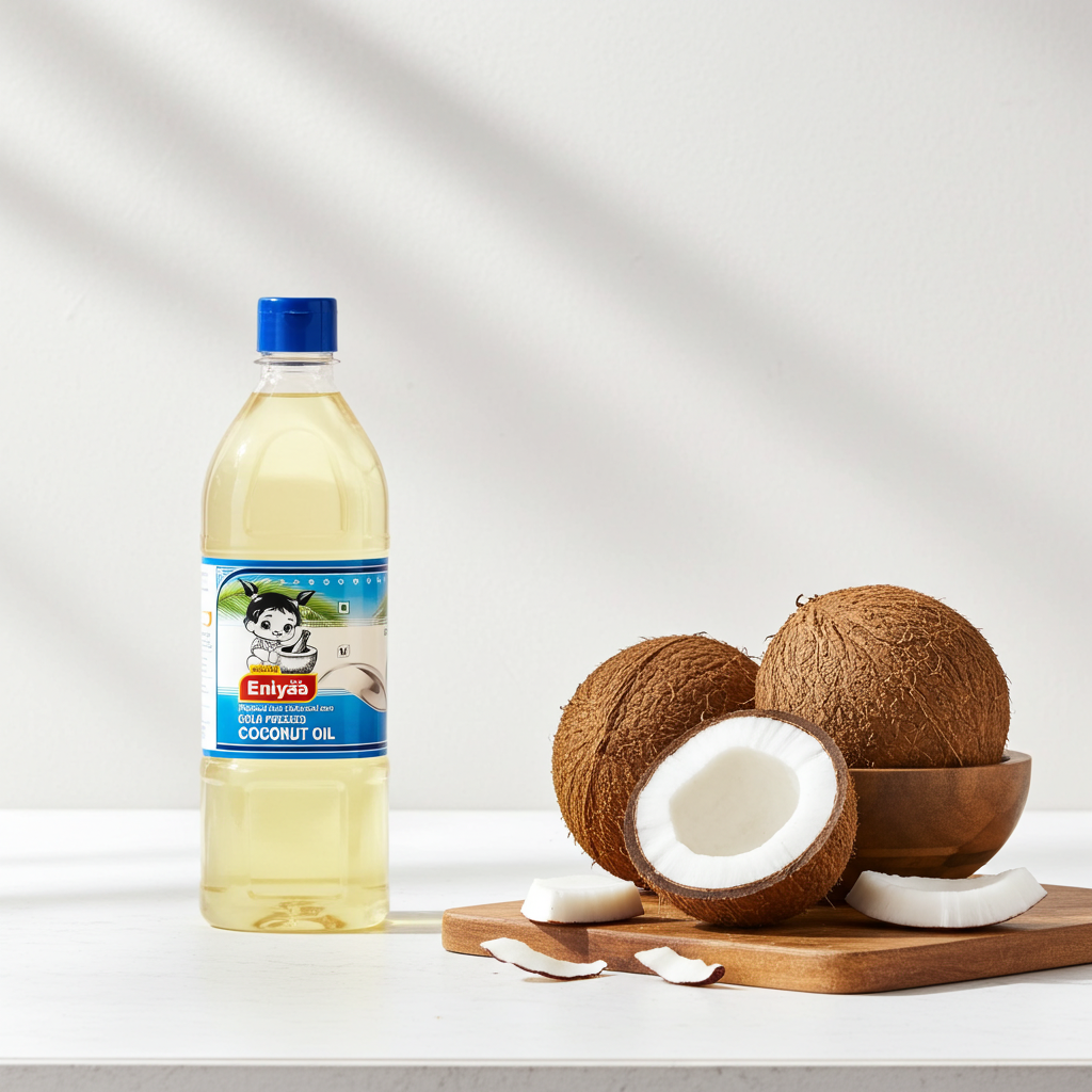1 Litre Cold Pressed Coconut Oil for Cooking, Hair & Massage
